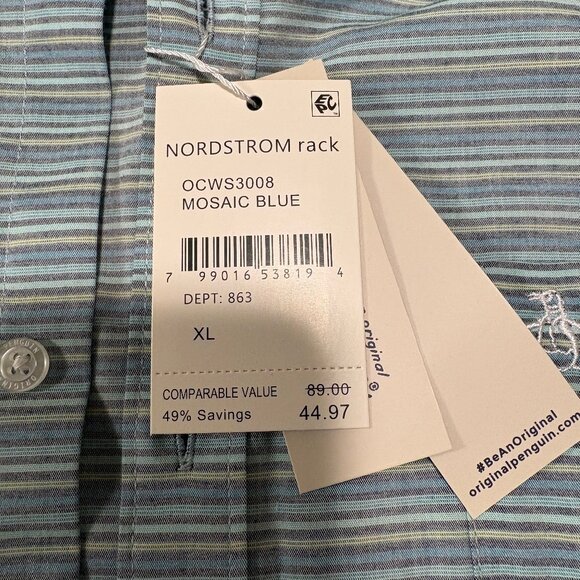 Original Penguin Button Up NWT XL - Picture 4 of 4